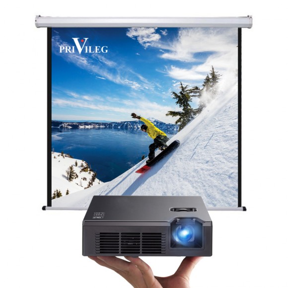 PRIVILEG DMV180 Manual Projection Screen CLASSIC 90“, 1.8x1.35m, 4:3, roll up down