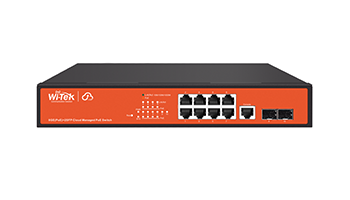 Wi-TEK WI-PCMS310GF 8GE+2SFP Ports 48V Cloud Managed PoE Switch with 8-Port PoE