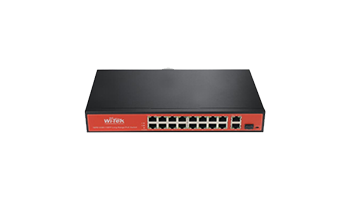 WI-TEK WI-PS518G 250m Long Range CCTV PoE Switch 16FE+2GE+1SFP