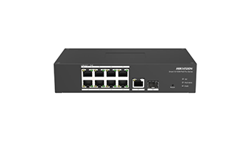 HIKVISION DS-3T1310P-SI/HS 10-port industrial PoE network switch; 8 x 10/100Mbps Fast Ethernet ports