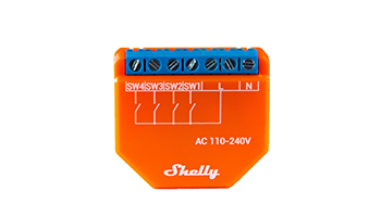 Shelly Plus i4 4 button Shelly Wall Switch White