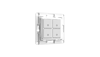 Shelly Wall Switch 4 - White White Wall Switch for Smart Relays
