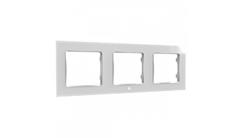Shelly Wall Frame 3 - White White Wall Switch for Smart Relays