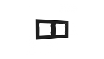 Shelly Wall Frame 2 - Black Black Wall Switch for Smart Relays