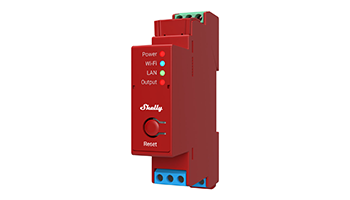 Shelly PRO 1 PM 1 channel DIN rail relay switch with power metering and Wi-Fi, LAN and Bluetooth con