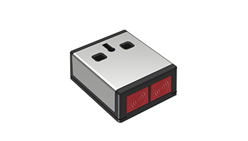 CRQ PADP3/WH Double Push DP3 Hold Up Device Silver Black