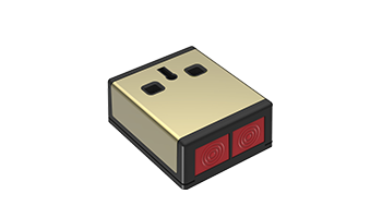 CRQ PADP3/WH Double Push DP3 Hold Up Device Gold Black