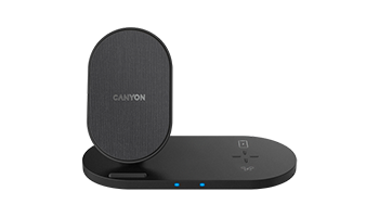 CANYON CNS-WCS202B 2in1 Wireless charger Type c cable length 1.2m Black