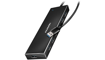 AXAGON HUE-F7A Seven-port USB 3.2 Gen 1 hub with charging support