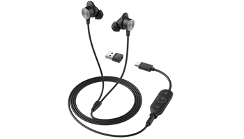 LOGITECH 981-001013 Logi Zone Wired Earbuds UC - GRAPHITE - USB - EMEA