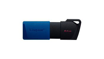 KINGSTON DTXM/64GB 64GB DataTraveler Exodia M USB slider cap USB 3.2 Gen2, blue