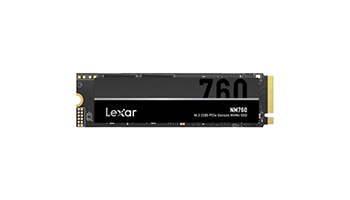 LEXAR LNM760X512G-RNNNG 512GB High Speed PCIe Gen 4x4, M.2 NVMe, up to 5300 MB/s read and 4500 MB/s 