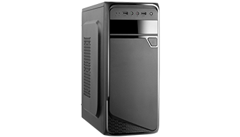 K101/500W Chassis VLINE K101, 5.25"x1,3.5"x3,2.5"SSDx2,2xUSB2.0, 500W Black