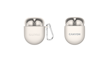 CANYON CNS-TWS6BE Bluetooth headset, with microphone Beige