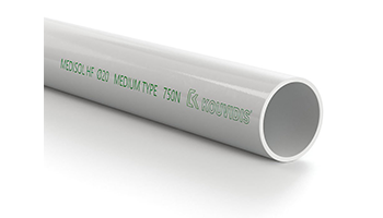 MEDISOL HF Halogen free & Low Smoke Rigid pipe for indoor / outdoor installation Ø20, MEDISOL HF Ф20