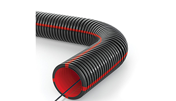 GEONFLEX L450 Double layer HDPE corrugated pipe for underground laying with cable guide Ø50, GEONFLE