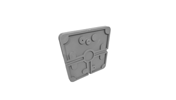 BC-02 Solid base for NX and Speed mounting boxes gray