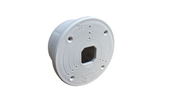 HD-111 UV-protected camera mounting box. Base Ø113mm, mounting area with Ø110m