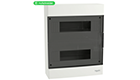 SCHNEIDER ELECTRIC EZ9EUC212 Easy 9 OHM 2X12M switchboard, smoked door with N/PE rail