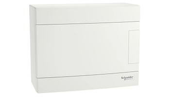 SCHNEIDER ELECTRIC EZ9EUD108 Easy 9 Ω 1X8M switchboard, white door with N/PE rail