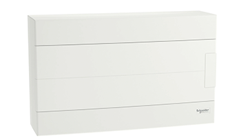 SCHNEIDER ELECTRIC EZ9EUD118 Easy 9 OHM 1X18M switchboard, white door with N/PE rail