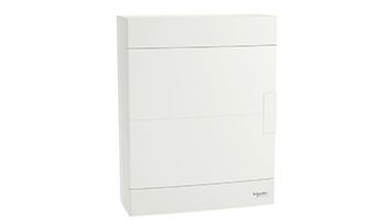 SCHNEIDER ELECTRIC EZ9EUD212 Easy 9 OHM 2X12M switchboard, white door with N/PE rail