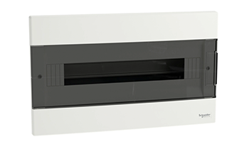 SCHNEIDER ELECTRIC EZ9EUA118 Board Easy 9 CM 1X18M, smoked door with N/PE rail