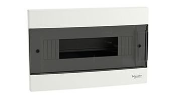 SCHNEIDER ELECTRIC EZ9EUA112 Board Easy 9 CM 1X12M, smoked door with N/PE rail