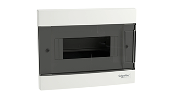 SCHNEIDER ELECTRIC EZ9EUA108 Board Easy 9 CM 1X8M, smoked door with N/PE rail