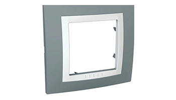 SCHNEIDER ELECTRIC MGU2.002.858 Unica Basic Frame 1x Technical gray