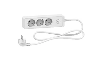 SCHNEIDER ELECTRIC 3606489493912 ST9431W Unica Unica power strip 3x 2P+E with switch and cable 1.5m 
