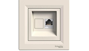 SCHNEIDER ELECTRIC EPH4300123 Asfora Socket RJ45 Cat.5e UTP Cream