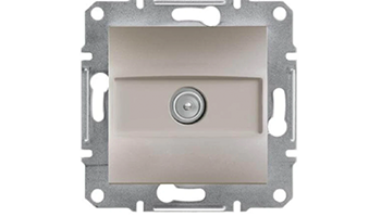 SCHNEIDER ELECTRIC EPH3200169 Asfora Socket TV final (1dB) without frame Bronze