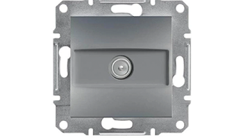 SCHNEIDER ELECTRIC EPH3200162 Asfora Socket TV terminal (1dB) without frame Steel