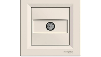 SCHNEIDER ELECTRIC EPH3200123 Asfora Socket TV terminal (1dB) Cream