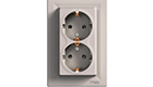 SCHNEIDER ELECTRIC EPH9900169 Asfora Shuko contact double 2P+E Bronze with frame