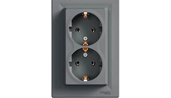 SCHNEIDER ELECTRIC EPH9900162 Asfora Shuko contact double 2P+E Steel with frame