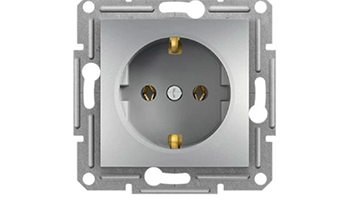 SCHNEIDER ELECTRIC EPH2900161 Asfora Socket Shuko 16A without frame Aluminum
