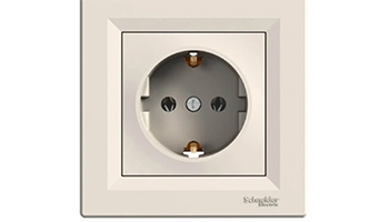 SCHNEIDER ELECTRIC EPH2900123 Asfora Contact Shuko 16A Cream