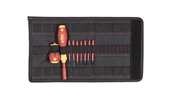 Wiha WH41233 4010995412333 slimVario Screwdriver set SL/PZ 1000V, in a folding bag, 10 pieces