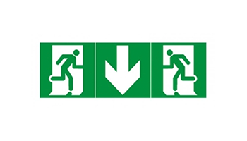 Legrand 661670 3414970374011 X-light 180; X-light 360 Pictogram - symbol "Man - left / right + arrow