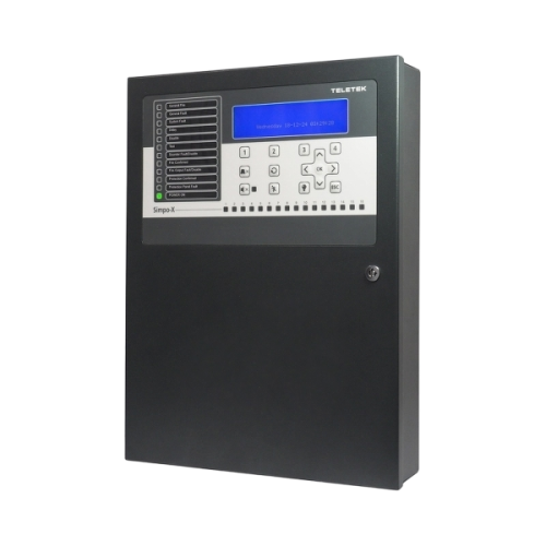 Teletek SIMPO-X | 2-Loop Analogue Addressable Fire Alarm Control Panel (EN54 Certified)