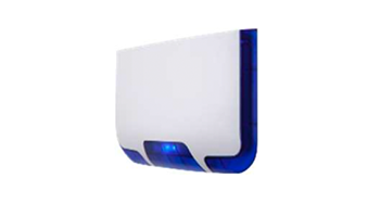 TELETEK SR 400 External piezo siren with blue flash and LED status indication