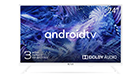 KIVI 24H750NW 24', HD, Google Android TV, White, 1366x768, 60 Hz, Sound by JVC, 2x5W, 21 kWh/1000h ,