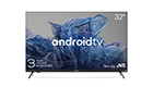 KIVI 32H750NB 32', HD, Google Android TV, Black, 1366x768, 60 Hz, Sound by JVC, 2x8W, 33 kWh/1000h ,