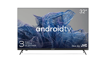 KIVI 32H750NB 32', HD, Google Android TV, Black, 1366x768, 60 Hz, Sound by JVC, 2x8W, 33 kWh/1000h ,