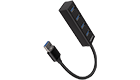 AXAGON HUE-M1A 4x USB3.2 Gen 1 MINI hub, metal, 20cm USB-A cable