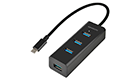 AXAGON HUE-S2C 4x USB3.0 Charging Hub, MicroUSB Charging Connector, Type-C