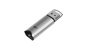 SILICON POWER SP064GBUF3M02V1S 64GB Type-A USB 3.2 Gen 1, Silver, Blue