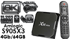 X96 MAX Plus 4GB/64GB Amlogic S905x3 Android 9.0 8K Video Decode TV Box 2.4G+5.8G WiFi Bluetooth 100